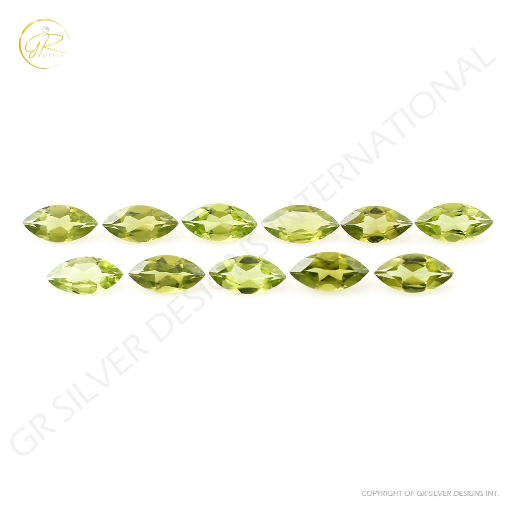 5x10mm Marquise Shape Peridot Loose Gemstone