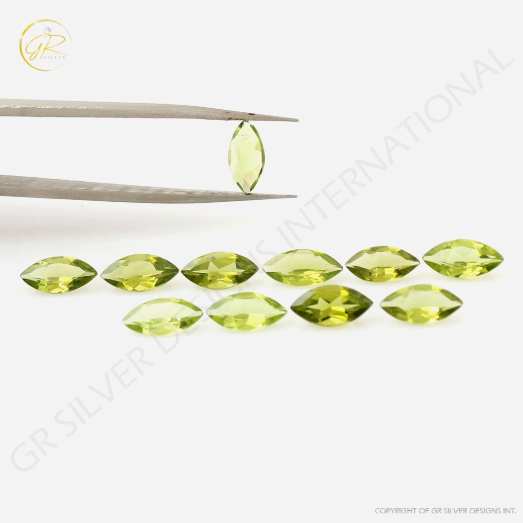 5x10mm Marquise Shape Peridot Loose Gemstone