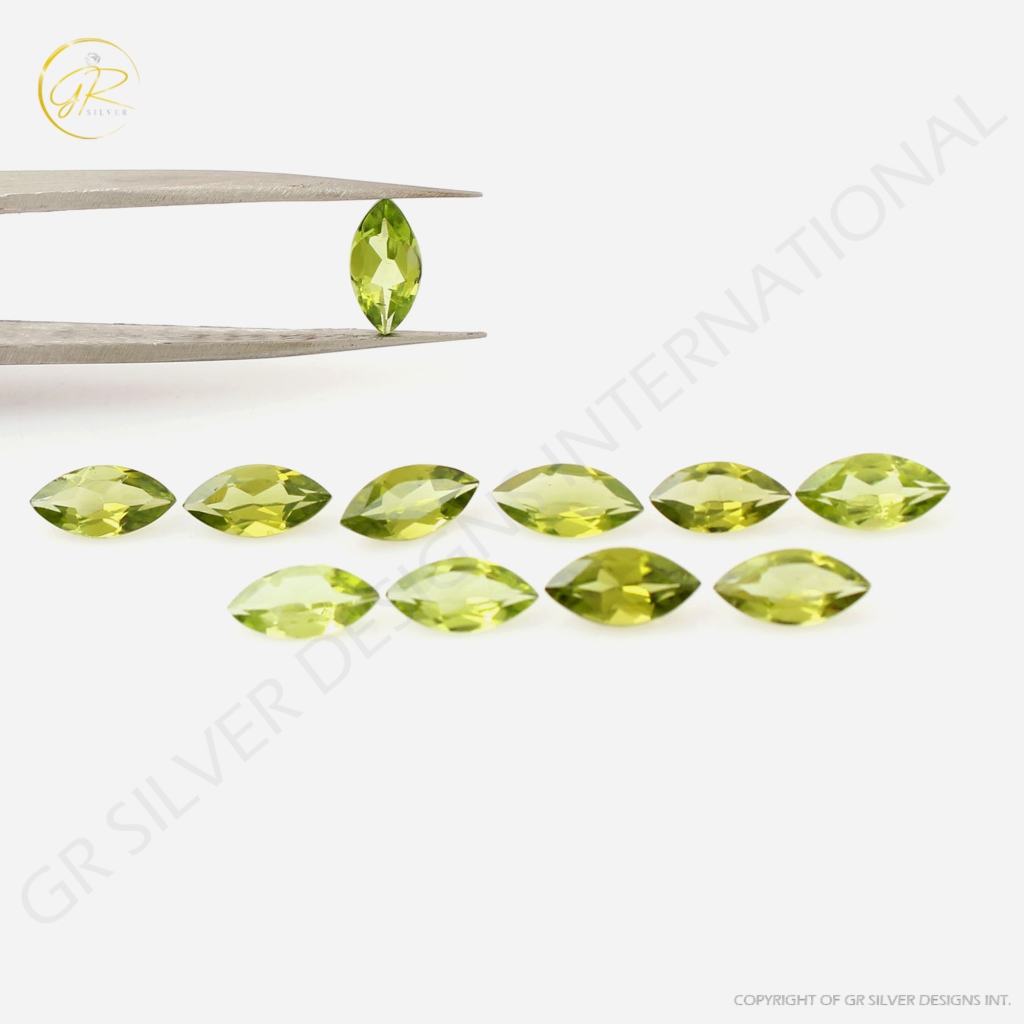 5x10mm Marquise Shape Peridot Loose Gemstone