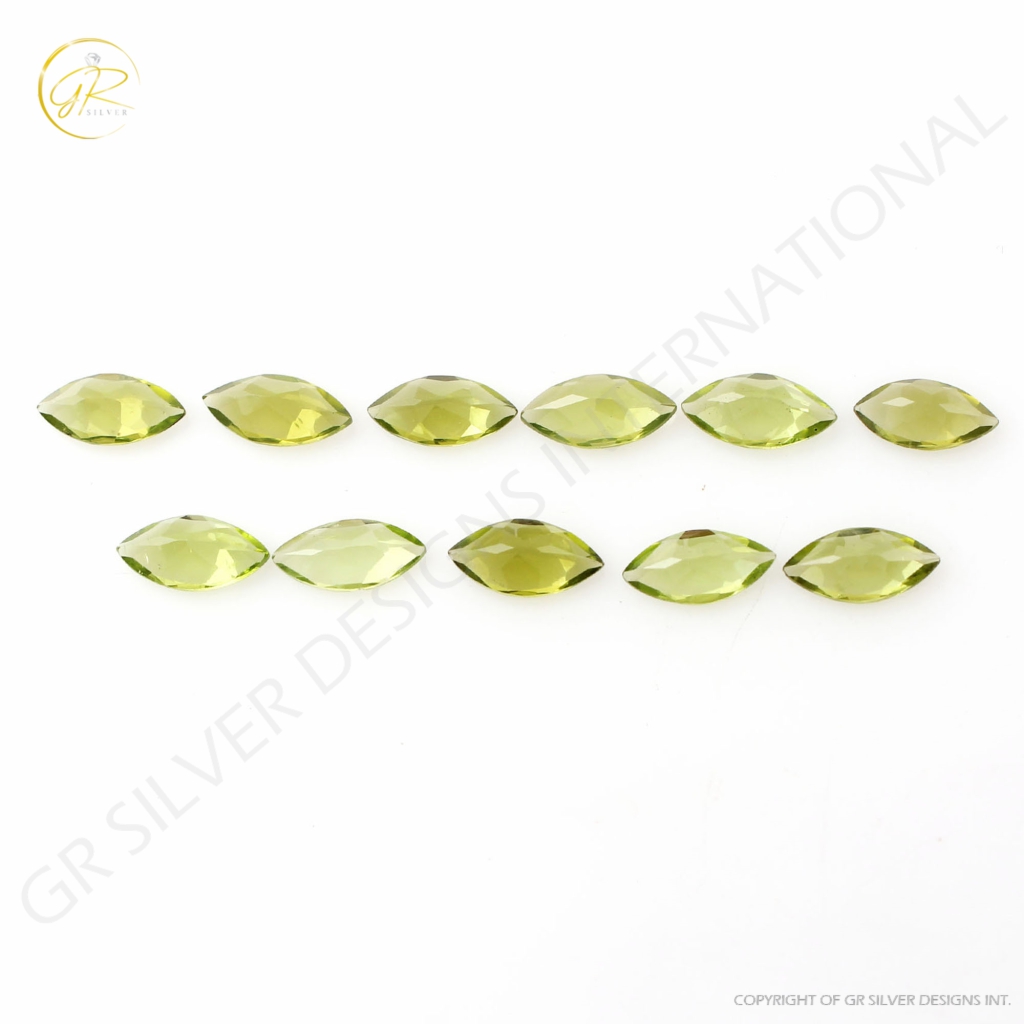 5x10mm Marquise Shape Peridot Loose Gemstone