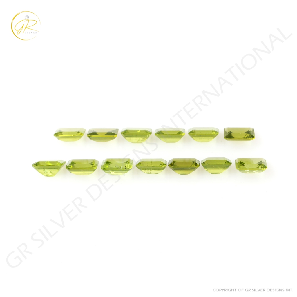 7x9mm Octagon Shape Natural Peridot Loose Gemstone