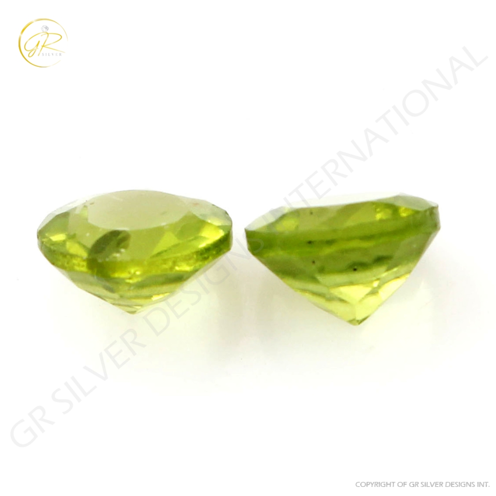 Natural Peridot 8mm Round Loose Gemstone