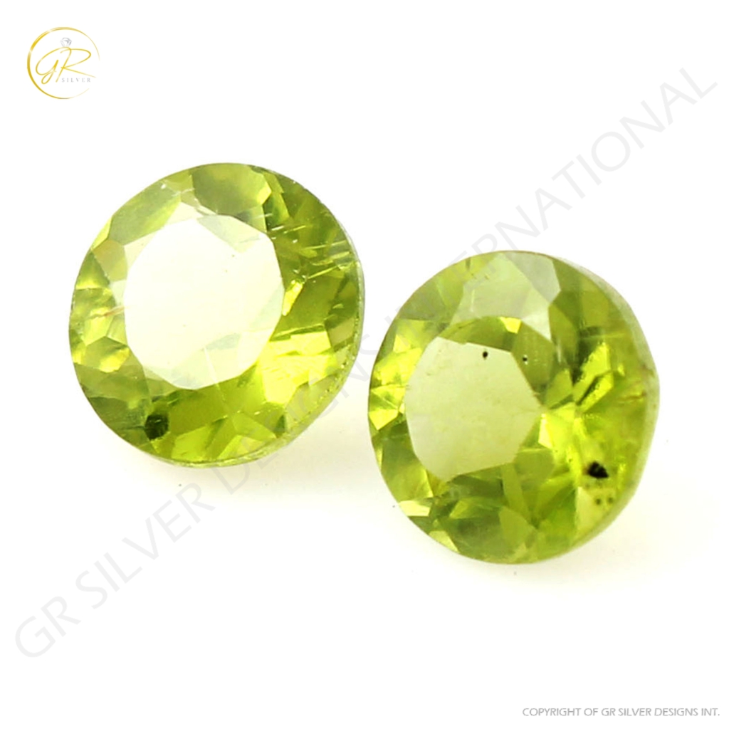 Natural Peridot 8mm Round Loose Gemstone