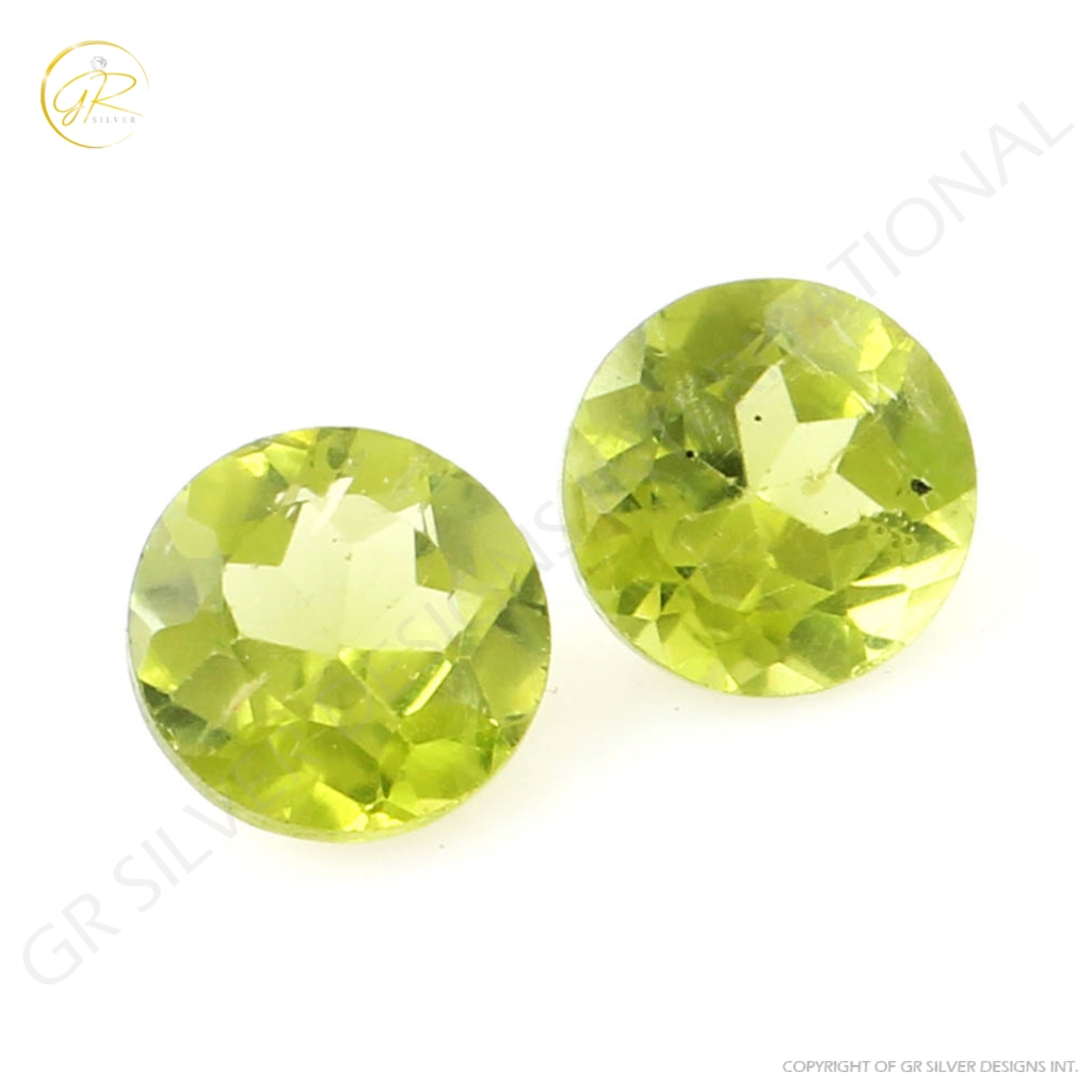 Natural Peridot 8mm Round Loose Gemstone