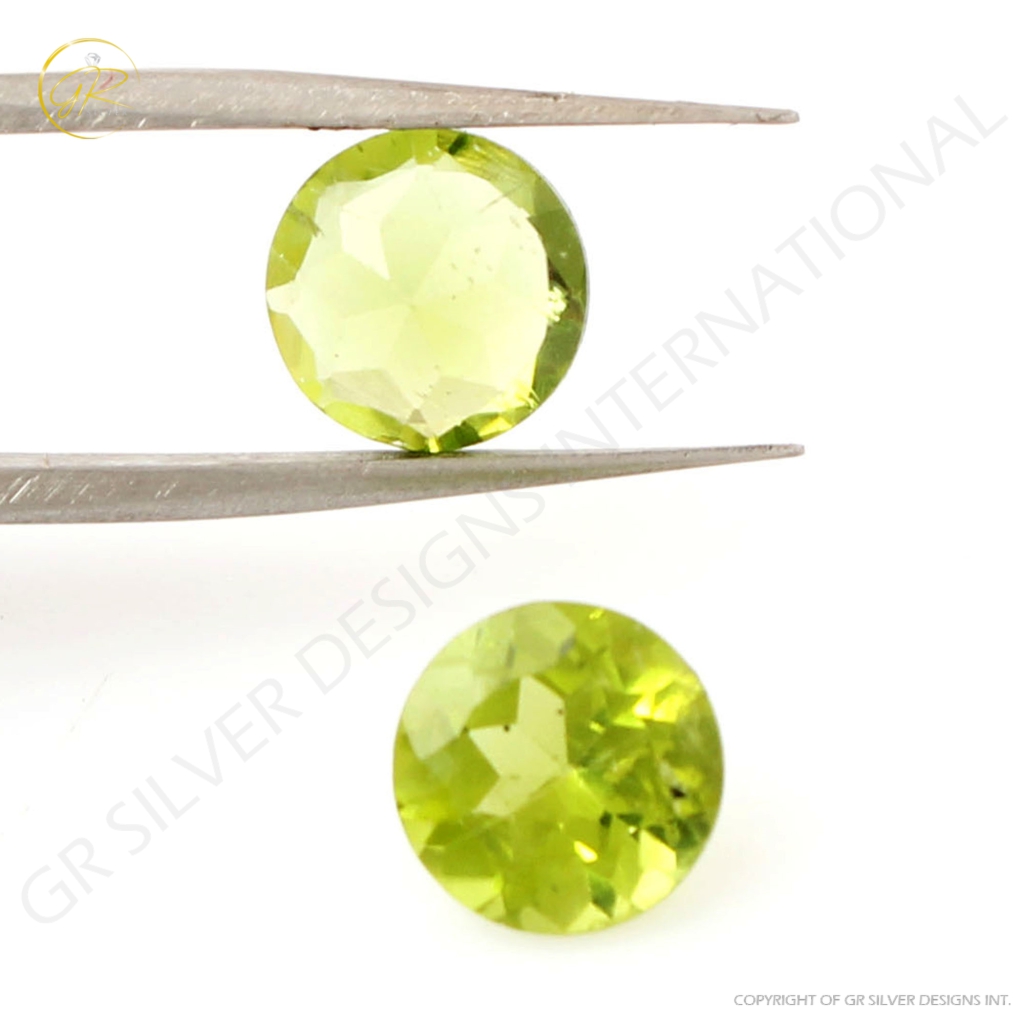 Natural Peridot 8mm Round Loose Gemstone