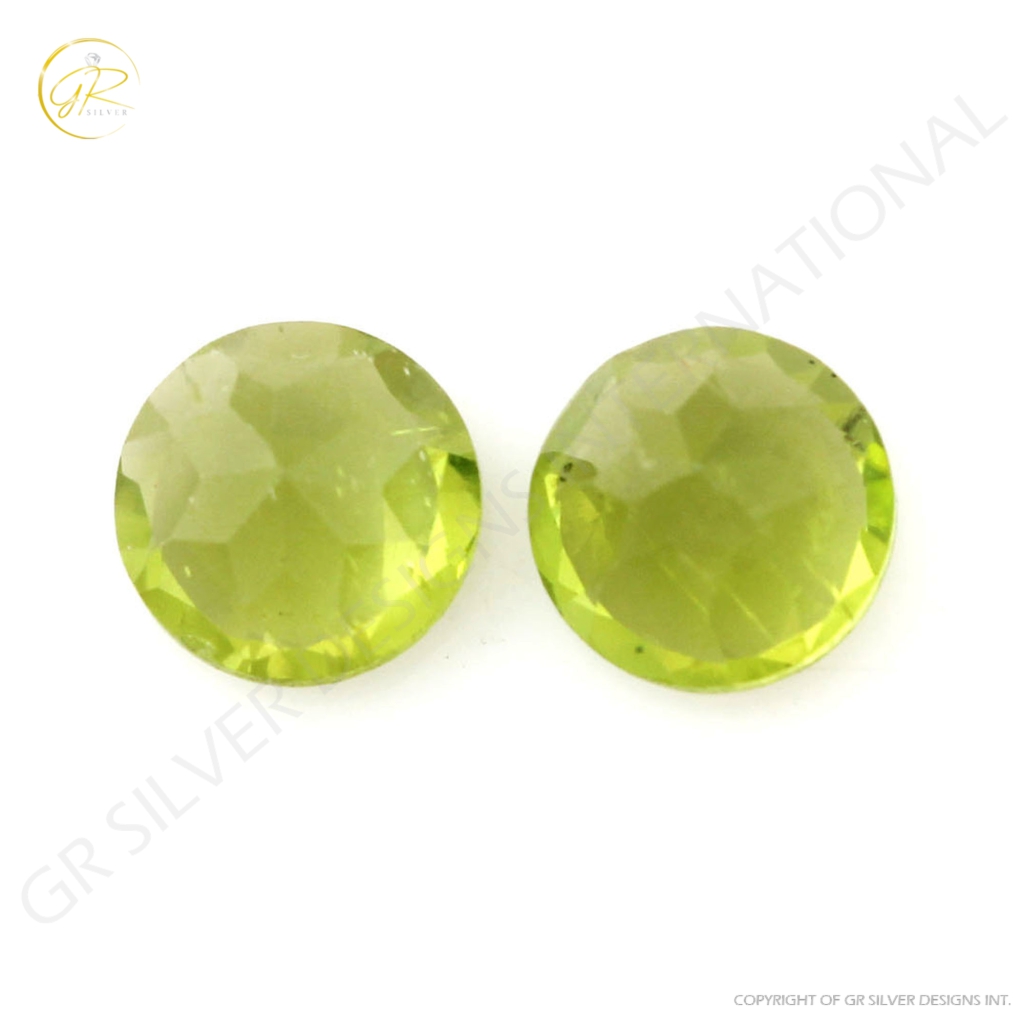 Natural Peridot 8mm Round Loose Gemstone