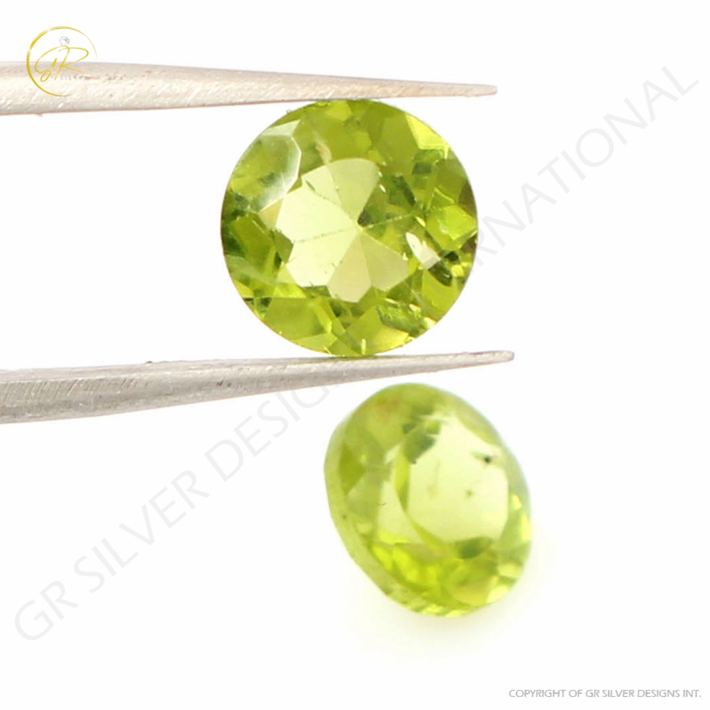 Natural Peridot 8mm Round Loose Gemstone