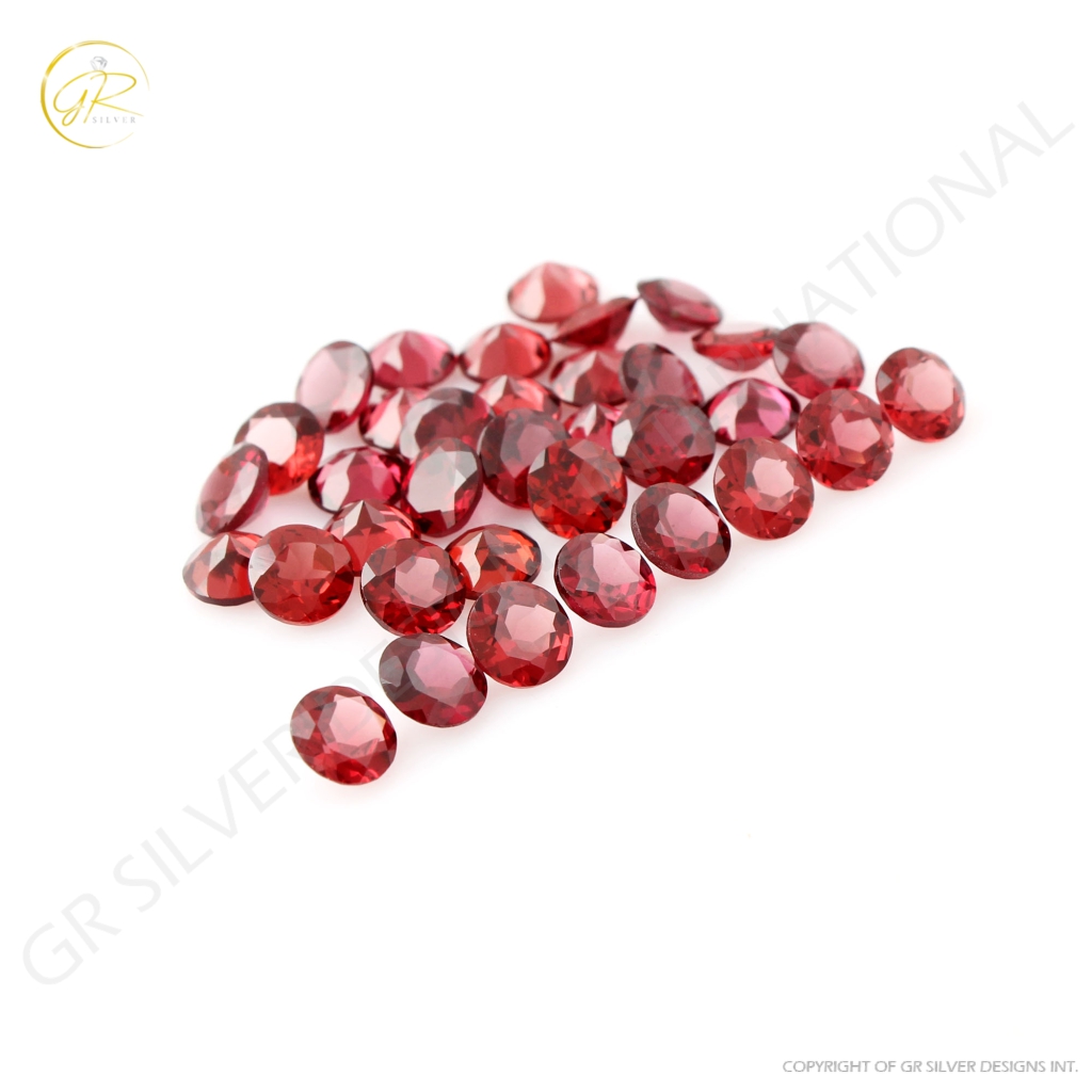 Natural Rhodolite Garnet 6mm Round Shape Gemstone