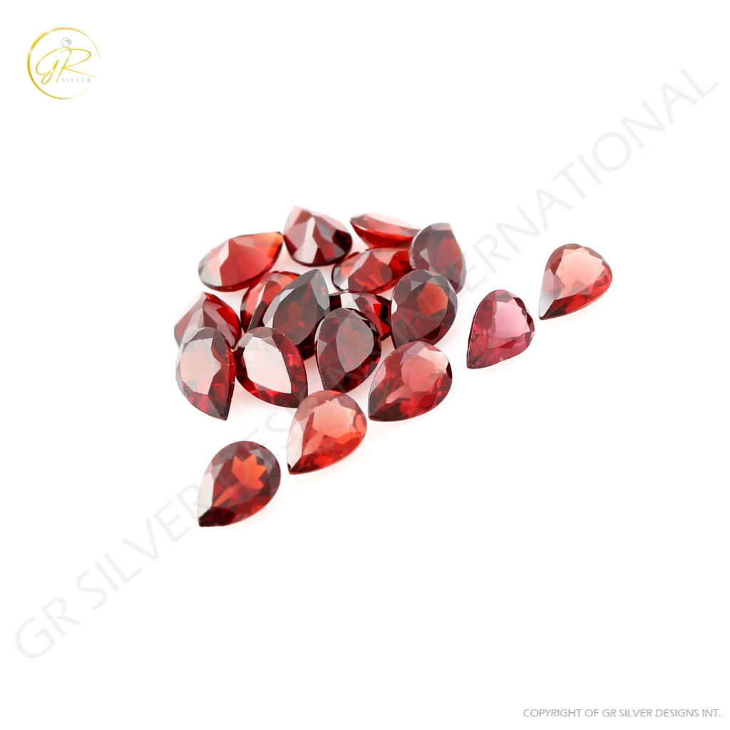 Natural Garnet 4x6mm Pear Shape Loose Gemstone