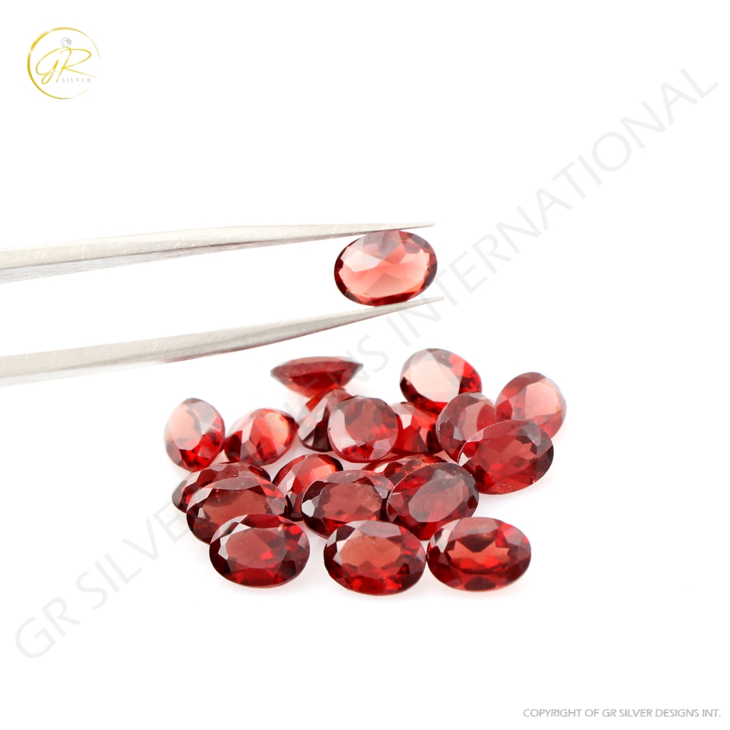 Natural Garnet 5x7 Oval Shape Loose Gemstone