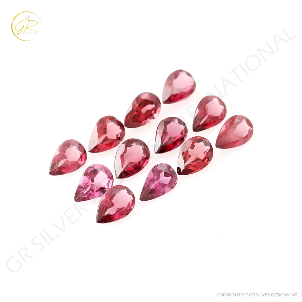 Natural Rhodolite Garnet 4x6 Pear Shape Loose Gemstone