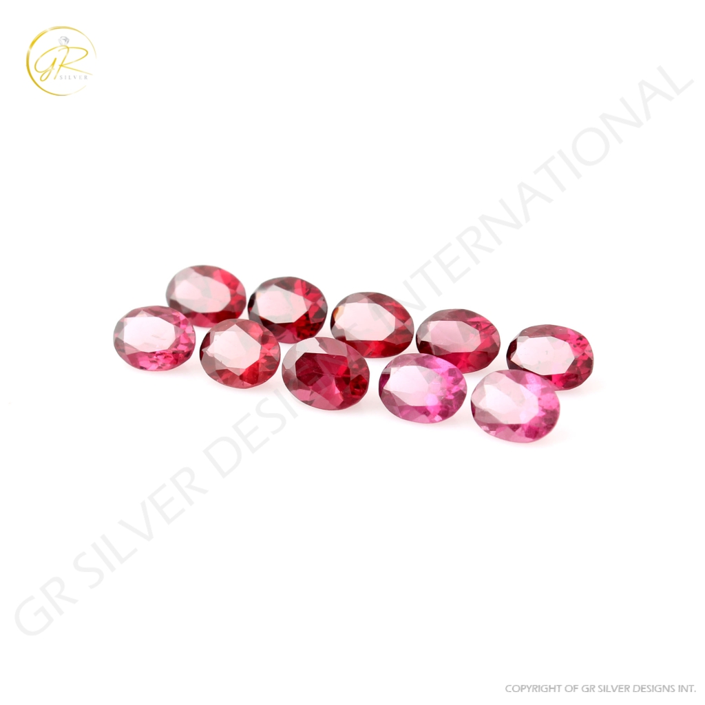 Natural Garnet 6x8mm Oval Shape Loose Gemstone