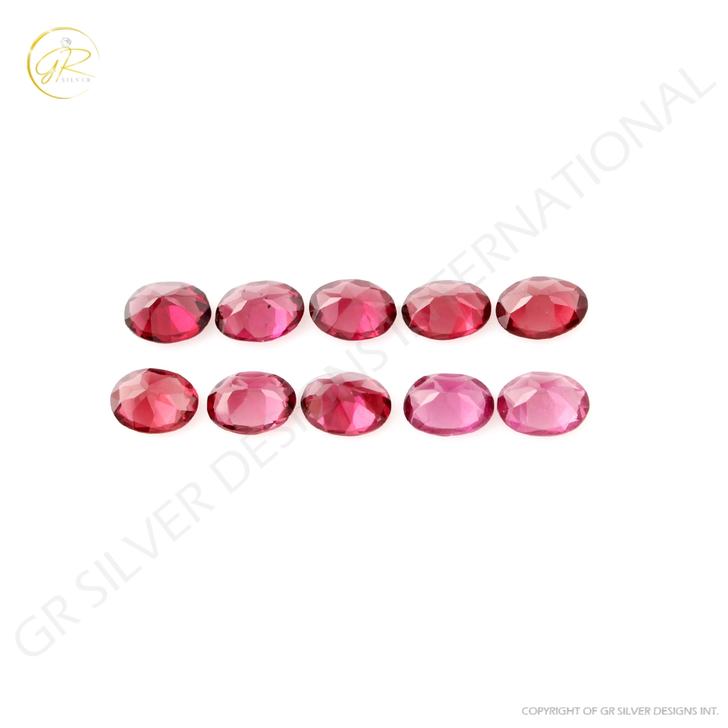 Natural Garnet 6x8mm Oval Shape Loose Gemstone