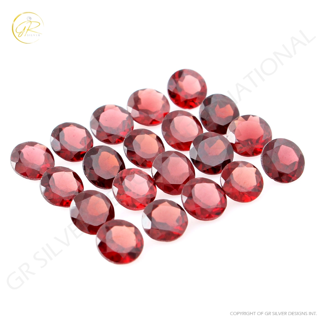 Natural Garnet 7mm Round Loose Gemstone