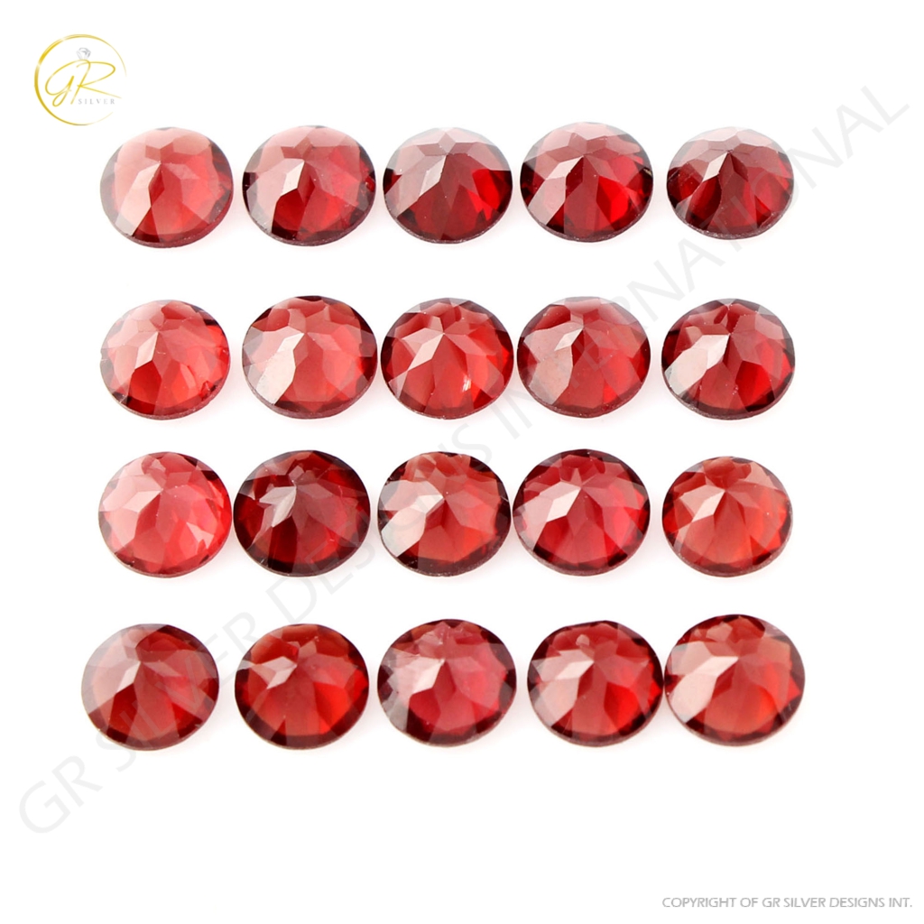 Natural Garnet 7mm Round Loose Gemstone