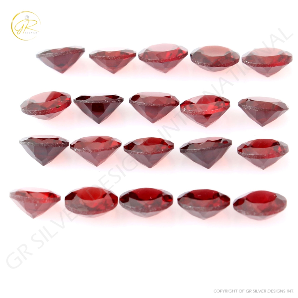 Natural Garnet 7mm Round Loose Gemstone