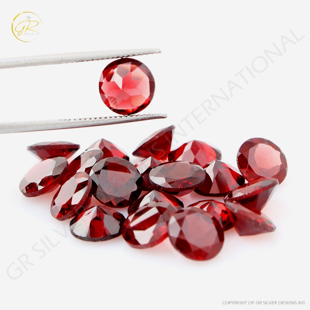 Natural Garnet 7mm Round Loose Gemstone