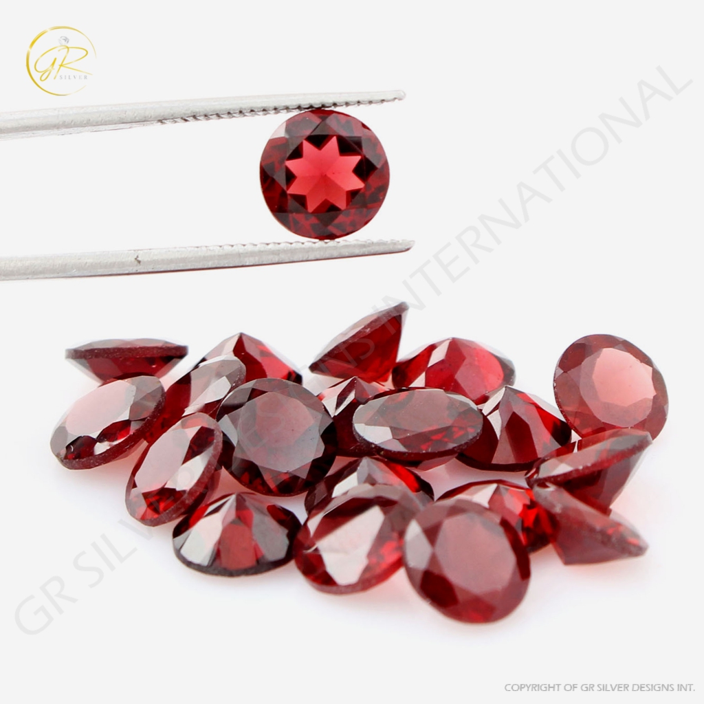 Natural Garnet 7mm Round Loose Gemstone