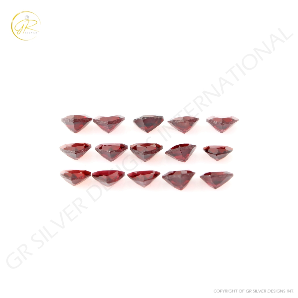 Natural Garnet 6mm Trillion Shape Loose Gemstone