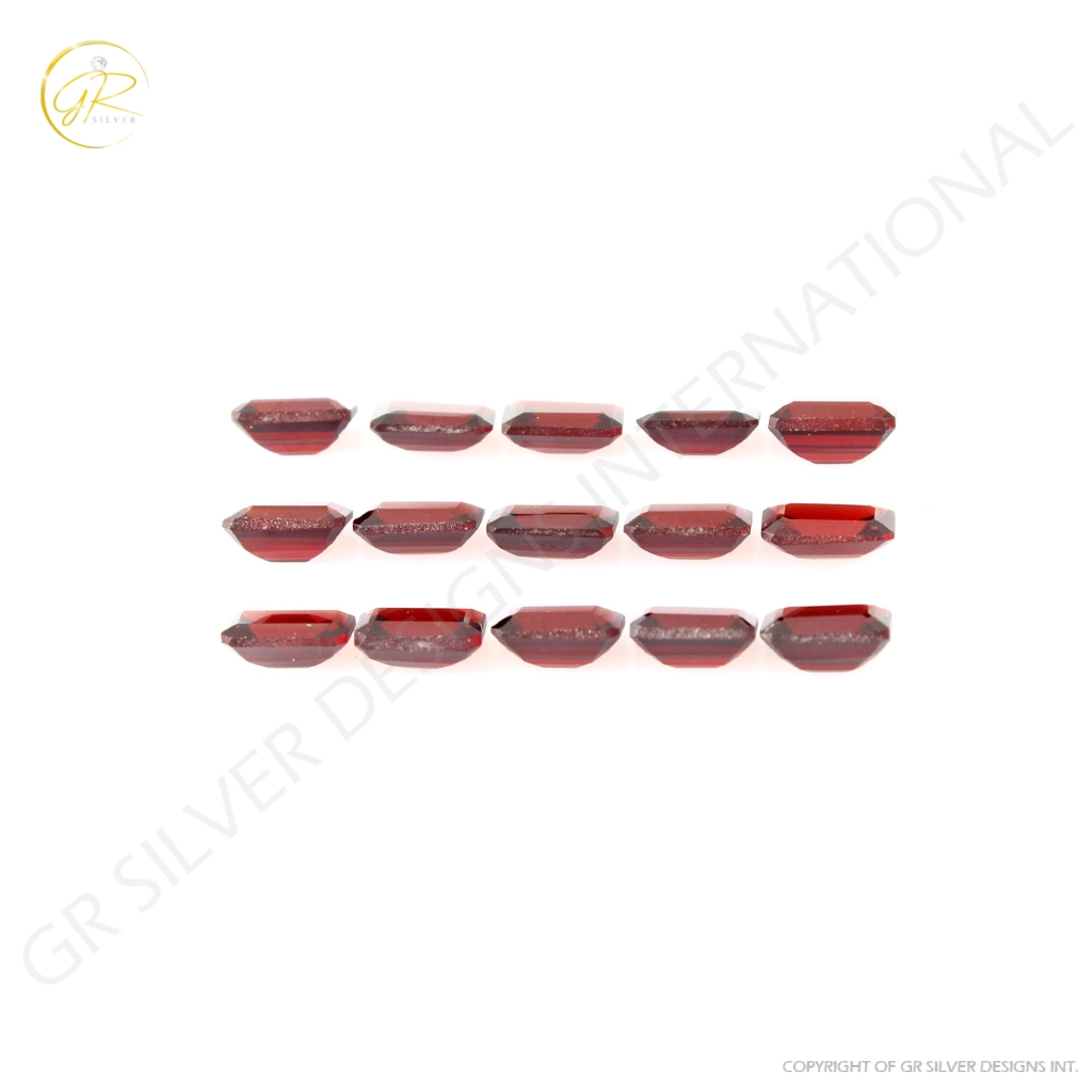 Natural Garnet 4x6mm Octagon Loose Gemstone