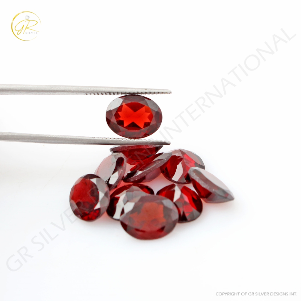 Natural Oval Garnet Gemstone, 7x9mm Oval Shape 19ct Garnet Loose Gemstone, Garnet For Jewellery Making