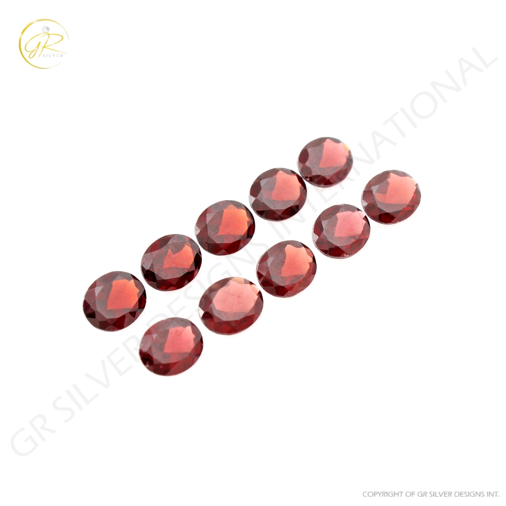 Natural Oval Garnet Gemstone, 7x9mm Oval Shape 19ct Garnet Loose Gemstone, Garnet For Jewellery Making