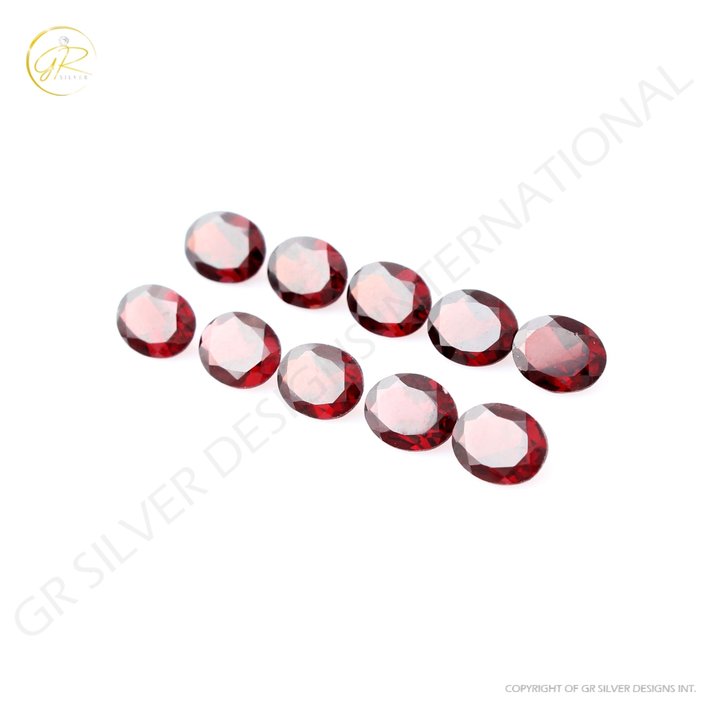 Natural Oval Garnet Gemstone, 7x9mm Oval Shape 19ct Garnet Loose Gemstone, Garnet For Jewellery Making