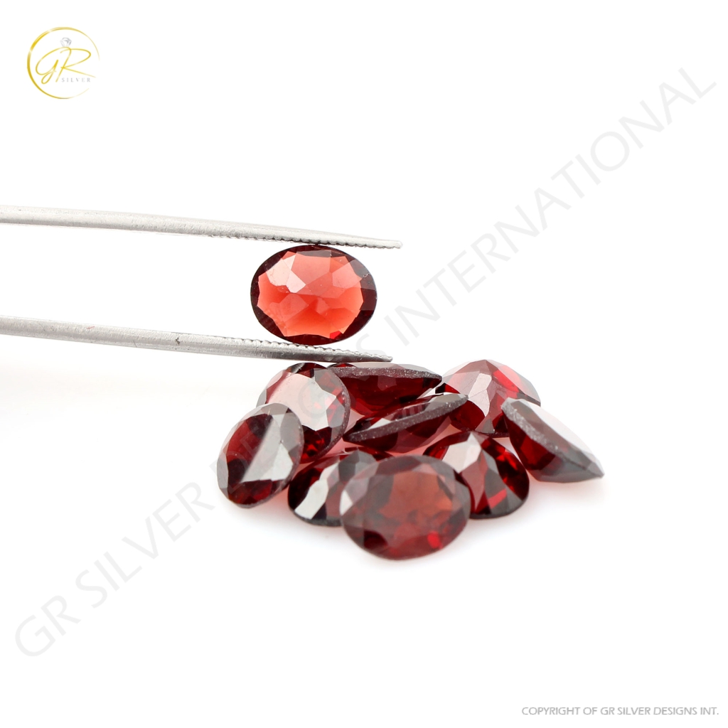 Natural Oval Garnet Gemstone, 7x9mm Oval Shape 19ct Garnet Loose Gemstone, Garnet For Jewellery Making