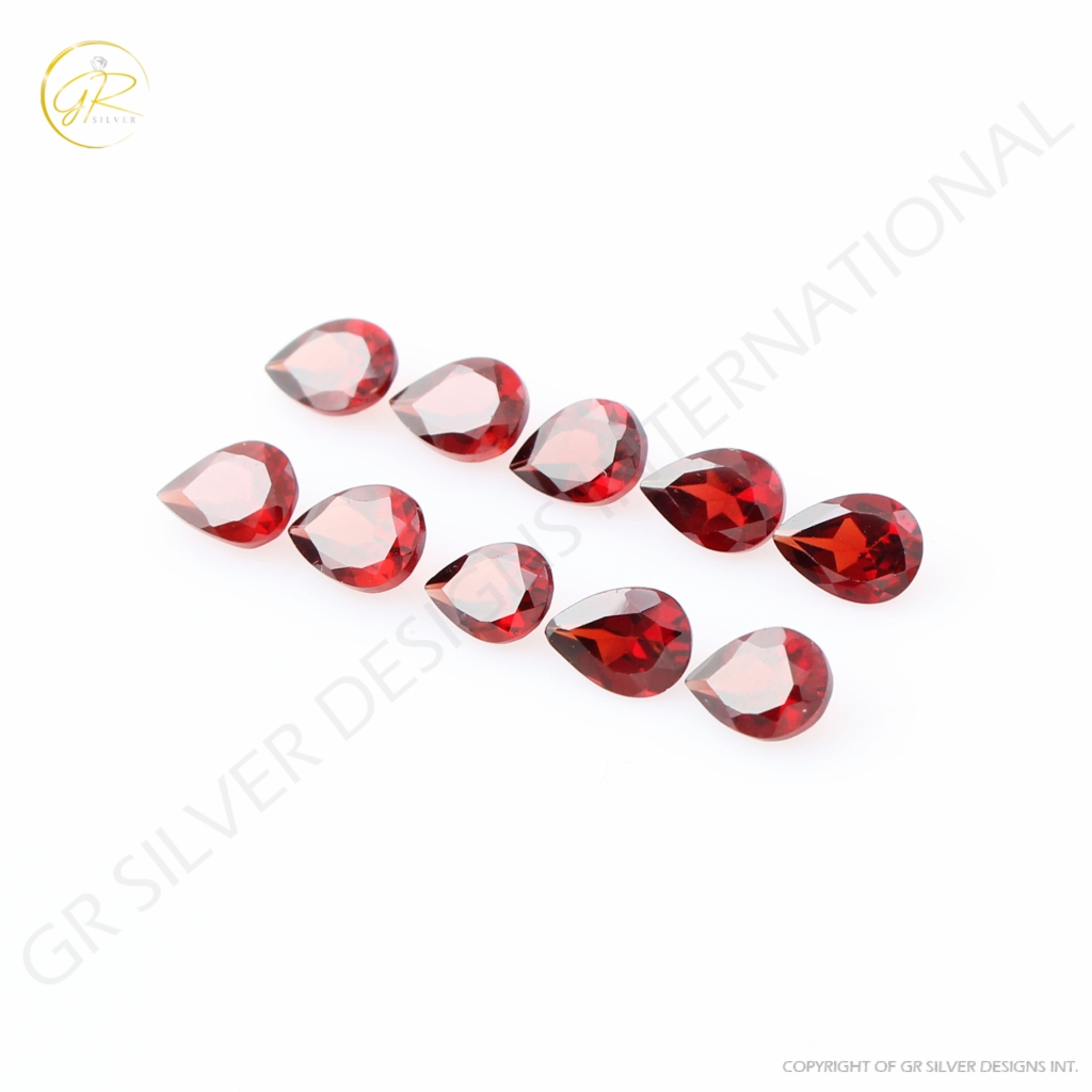 Pear Shape Garnet Gemstone, 5x7mm Pear Shape 8ct. Garnet Loose Gemstone, Gemstone For Jewellery Making