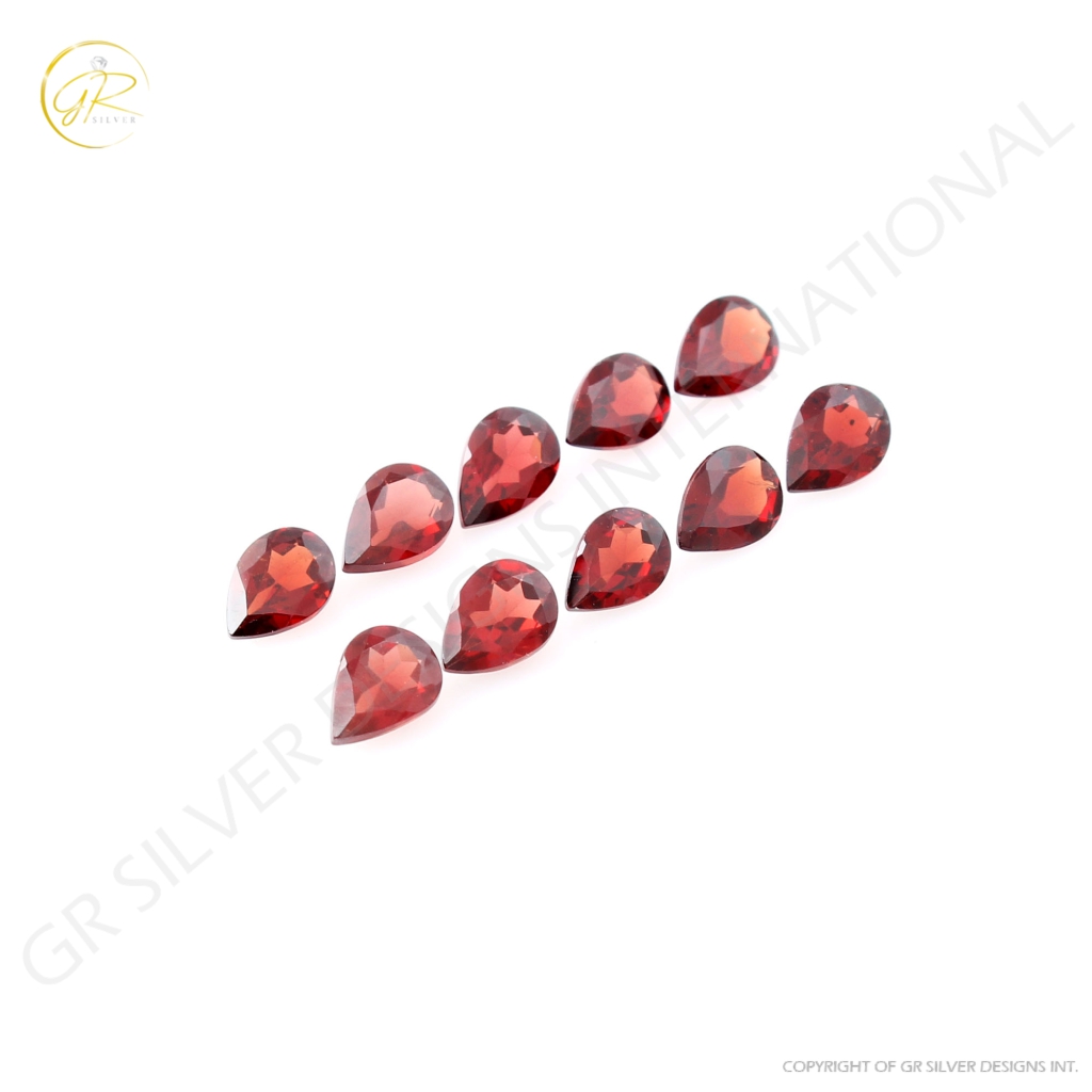 Pear Shape Garnet Gemstone, 5x7mm Pear Shape 8ct. Garnet Loose Gemstone, Gemstone For Jewellery Making