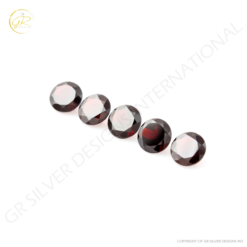 Natural Round Garnet, 9mm Round 15.5ct. Garnet Loose Gemstone, Red Garnet For Jewellery Making