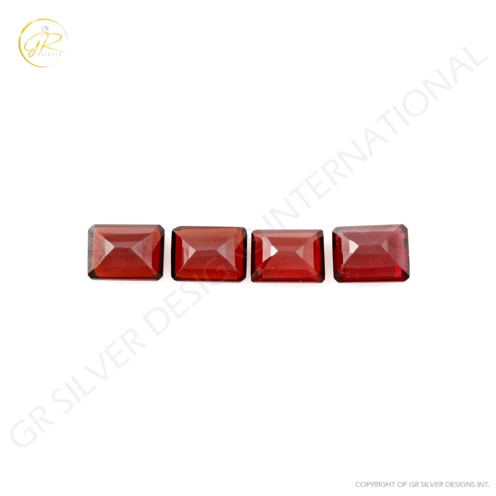 Natural Octagon Garnet Gemstone, 6x8mm Octagon 7.2ct Loose Garnet Gemstone, Garnet For Jewellery Making