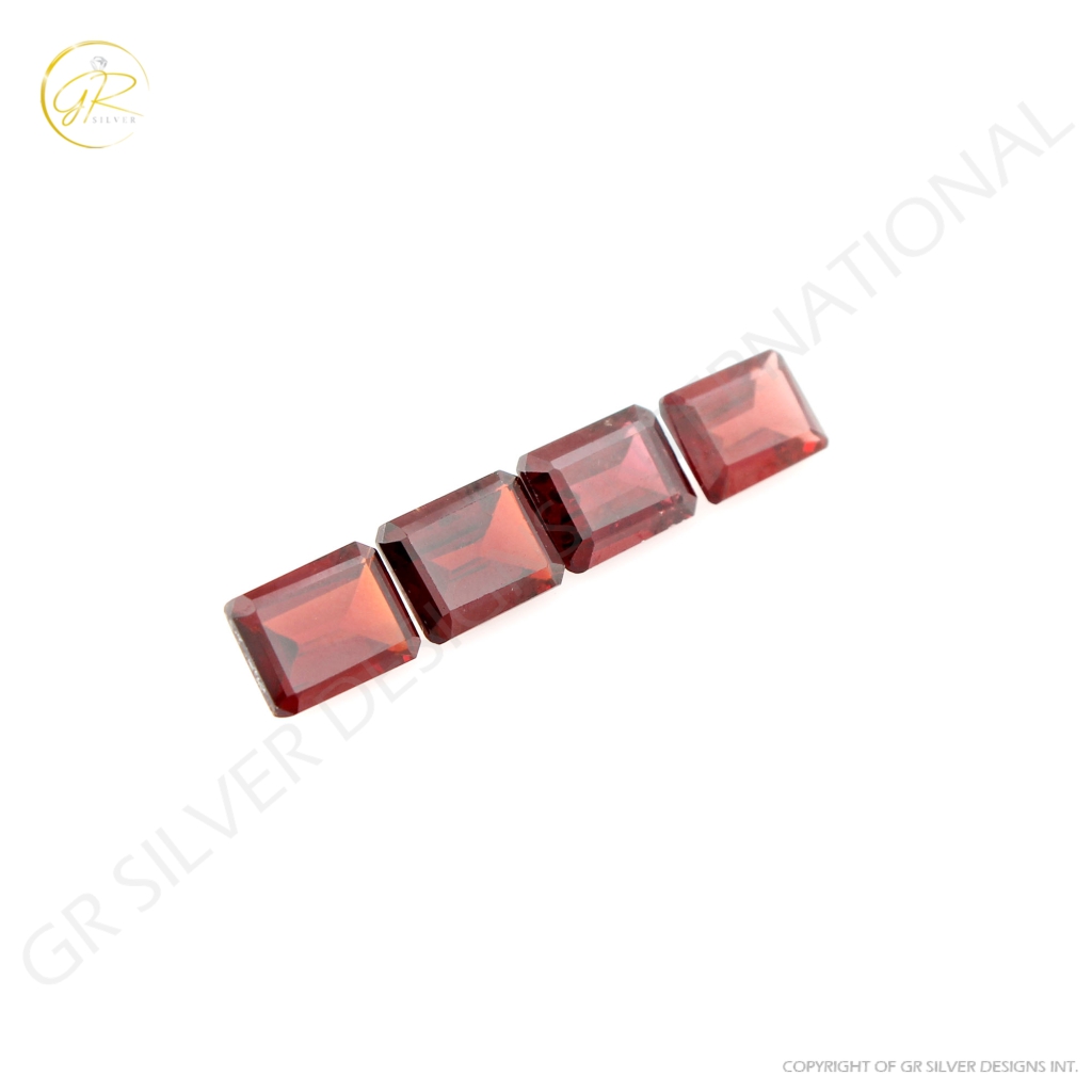 Natural Octagon Garnet Gemstone, 6x8mm Octagon 7.2ct Loose Garnet Gemstone, Garnet For Jewellery Making