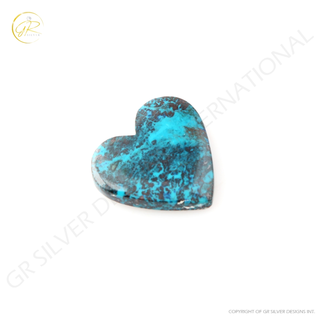 Natural Chrysocolla Gemstone, 17.83ct Shattuckite Chrysocolla Gemstone