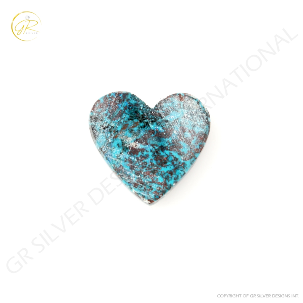 Natural Chrysocolla Gemstone, 17.83ct Shattuckite Chrysocolla Gemstone