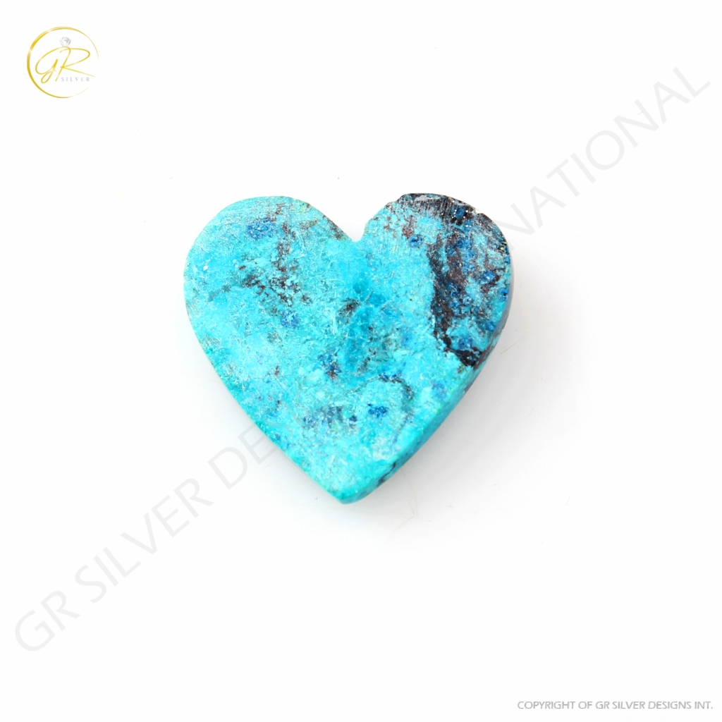 Natural Chrysocolla Gemstone, 27.8ct Chrysocolla Gemstone Cabochon