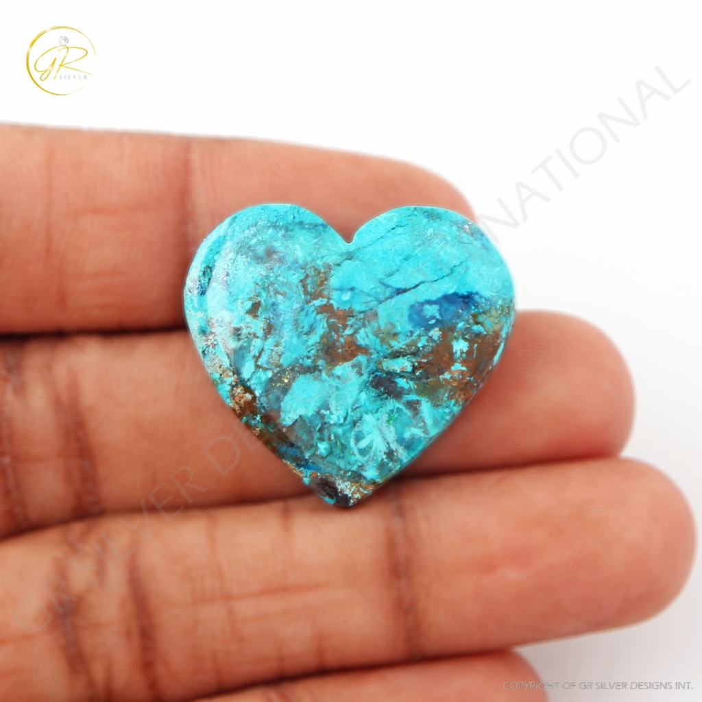 29ct Chrysocolla Gemstone, Natural Shattuckite Chrysocolla Gemstone