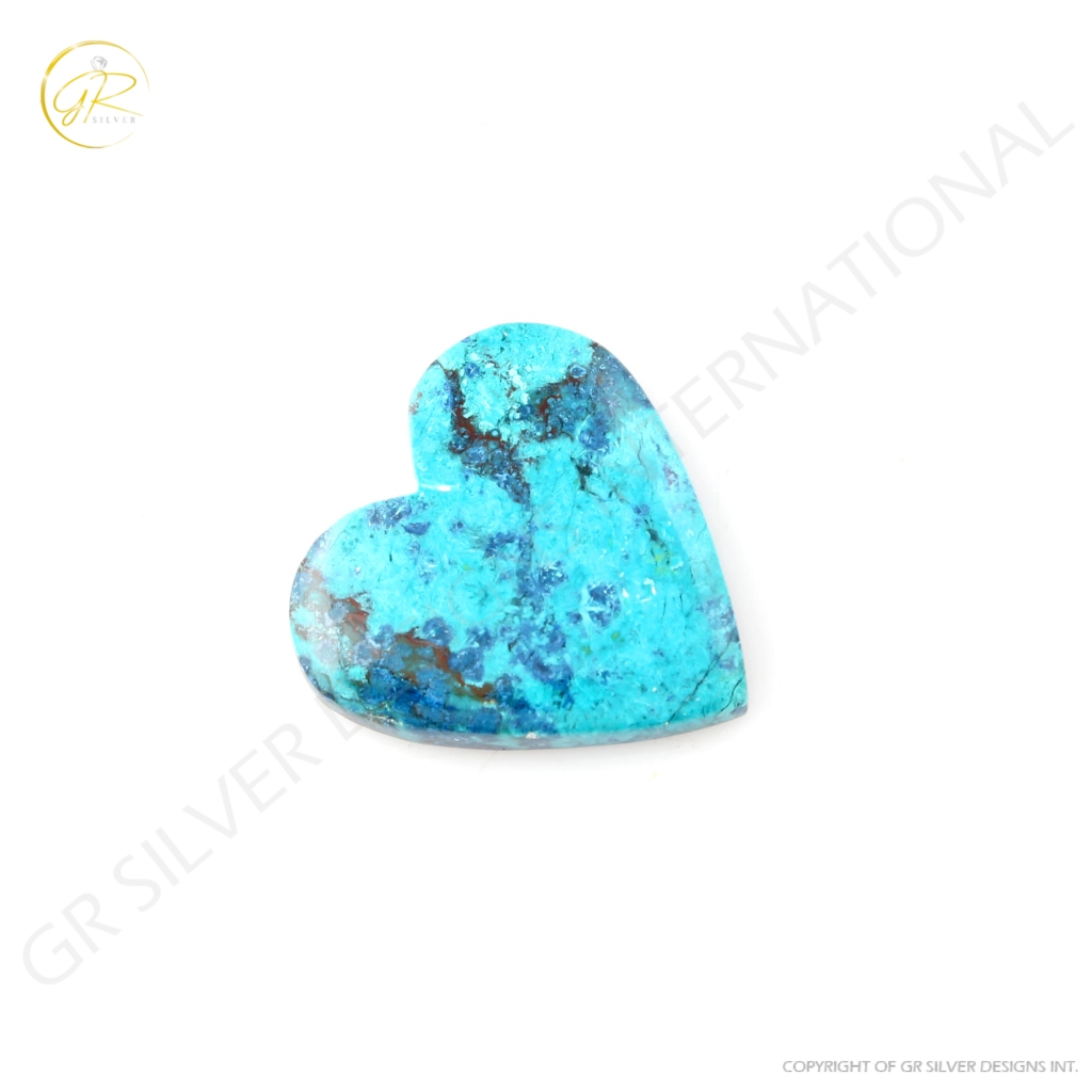 Natural Shattuckite Chrysocolla Gemstone, 29.83ct Chrysocolla Gemstone