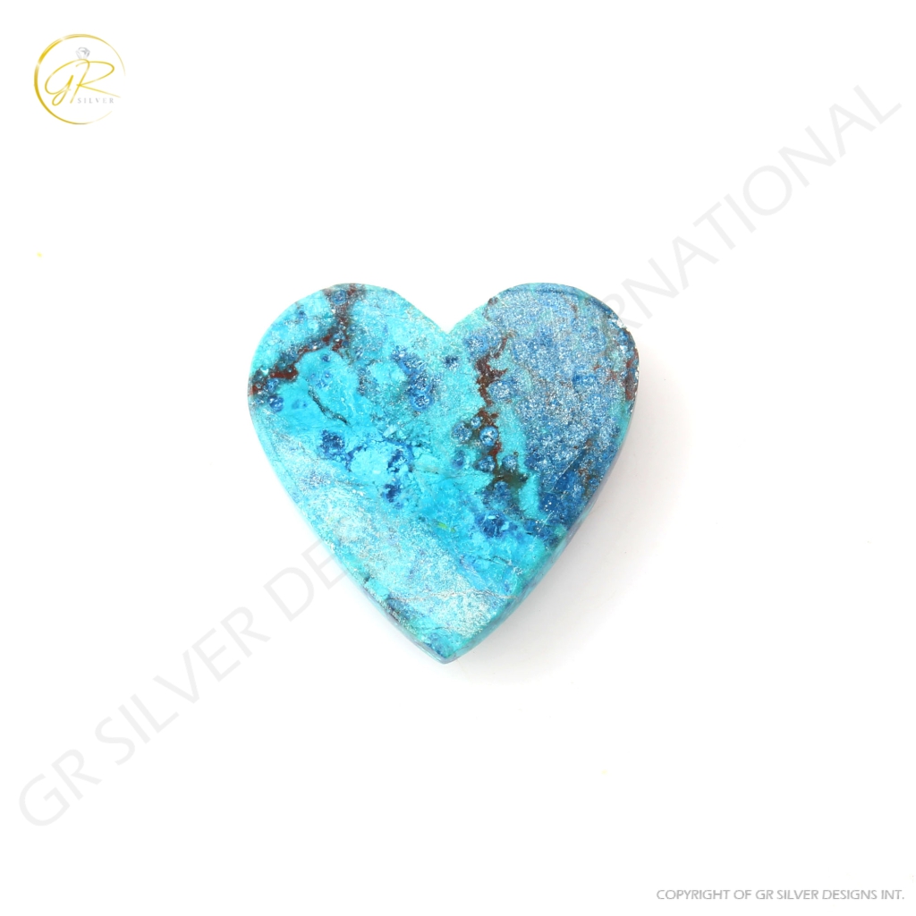 Natural Shattuckite Chrysocolla Gemstone, 29.83ct Chrysocolla Gemstone