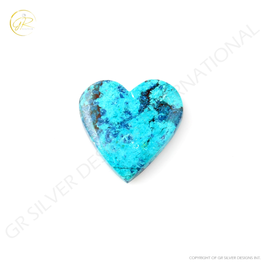 Natural Shattuckite Chrysocolla Gemstone, 29.83ct Chrysocolla Gemstone