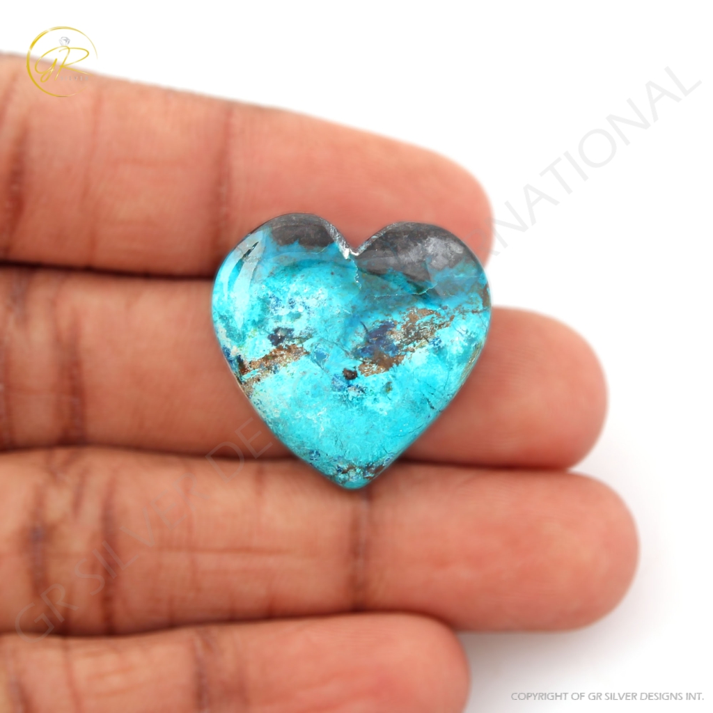 26.58ct Chrysocolla Gemstone, Natural Shattuckite Chrysocolla Gemstone