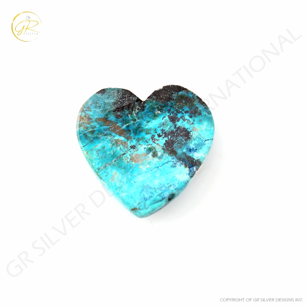 26.58ct Chrysocolla Gemstone, Natural Shattuckite Chrysocolla Gemstone