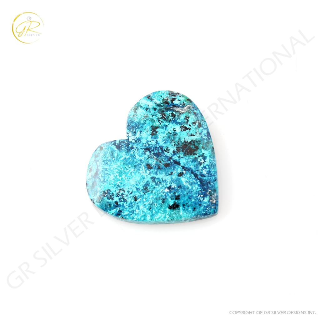 25.27ct Chrysocolla Gemstone, Natural Shattuckite Chrysocolla Stone