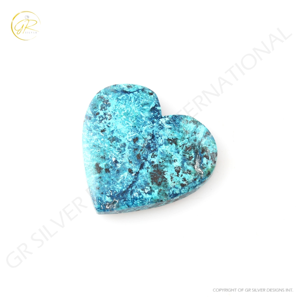 25.27ct Chrysocolla Gemstone, Natural Shattuckite Chrysocolla Stone