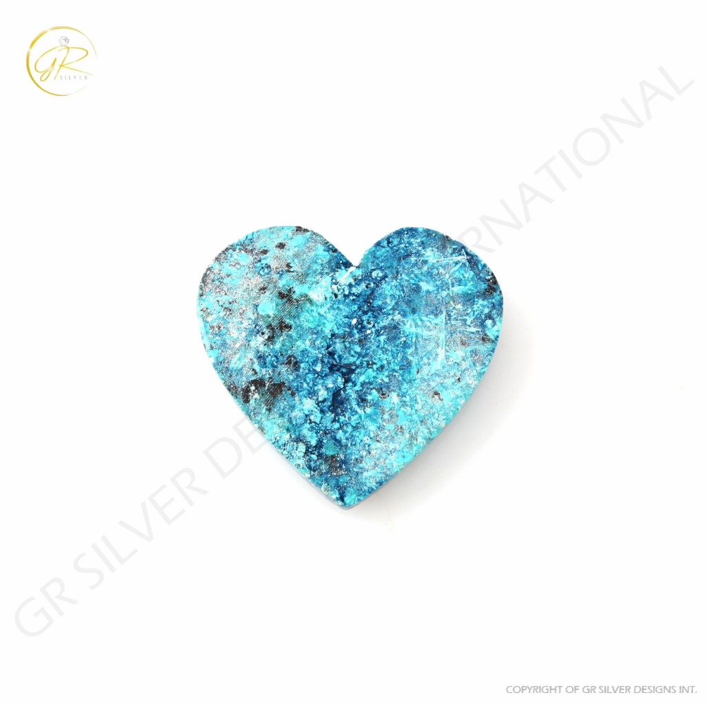 25.27ct Chrysocolla Gemstone, Natural Shattuckite Chrysocolla Stone