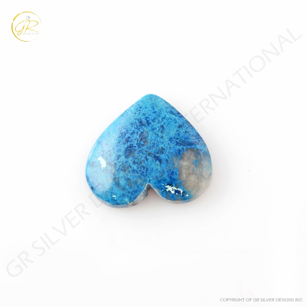 Natural Chrysocolla Gemstone, 23.2ct Shattuckite Chrysocolla Gemstone