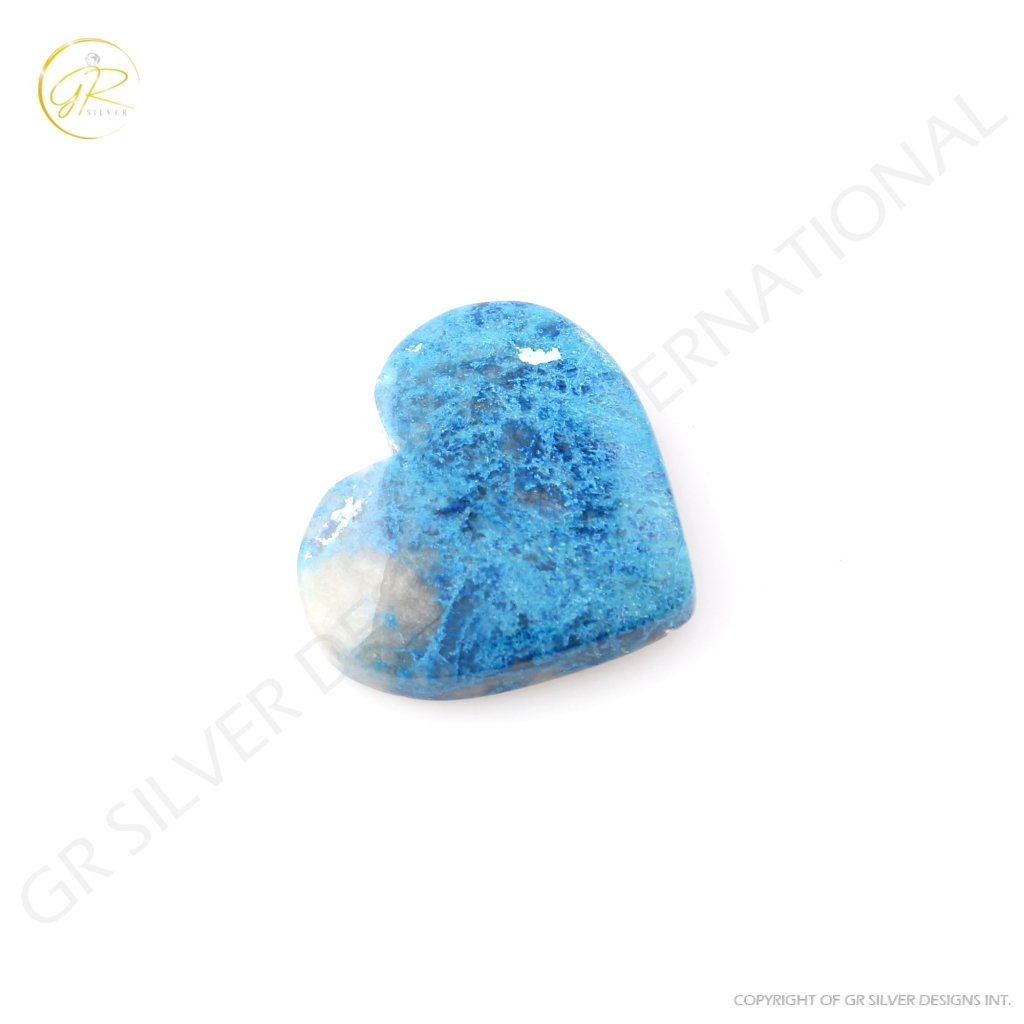 Natural Chrysocolla Gemstone, 23.2ct Shattuckite Chrysocolla Gemstone