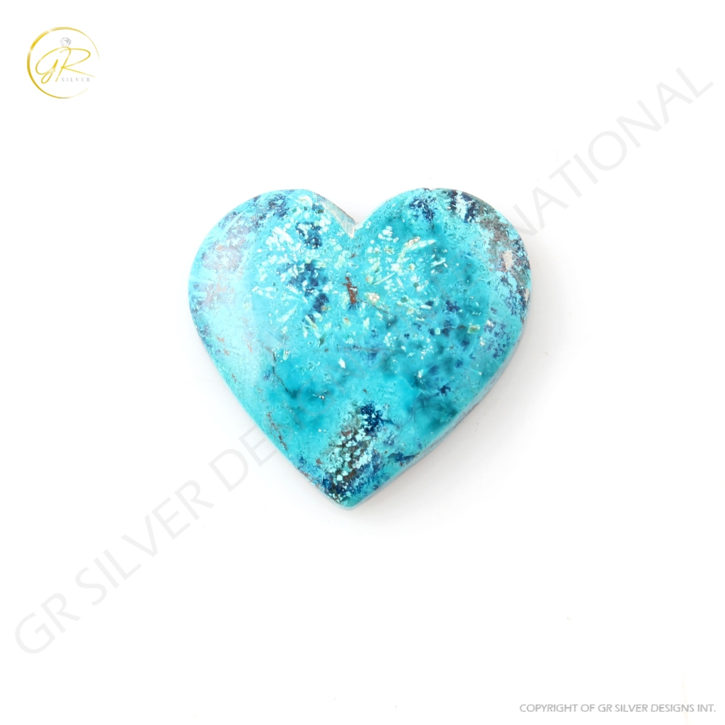 Natural Shattuckite Chrysocolla Gemstone, 29.85ct Chrysocolla Gemstone