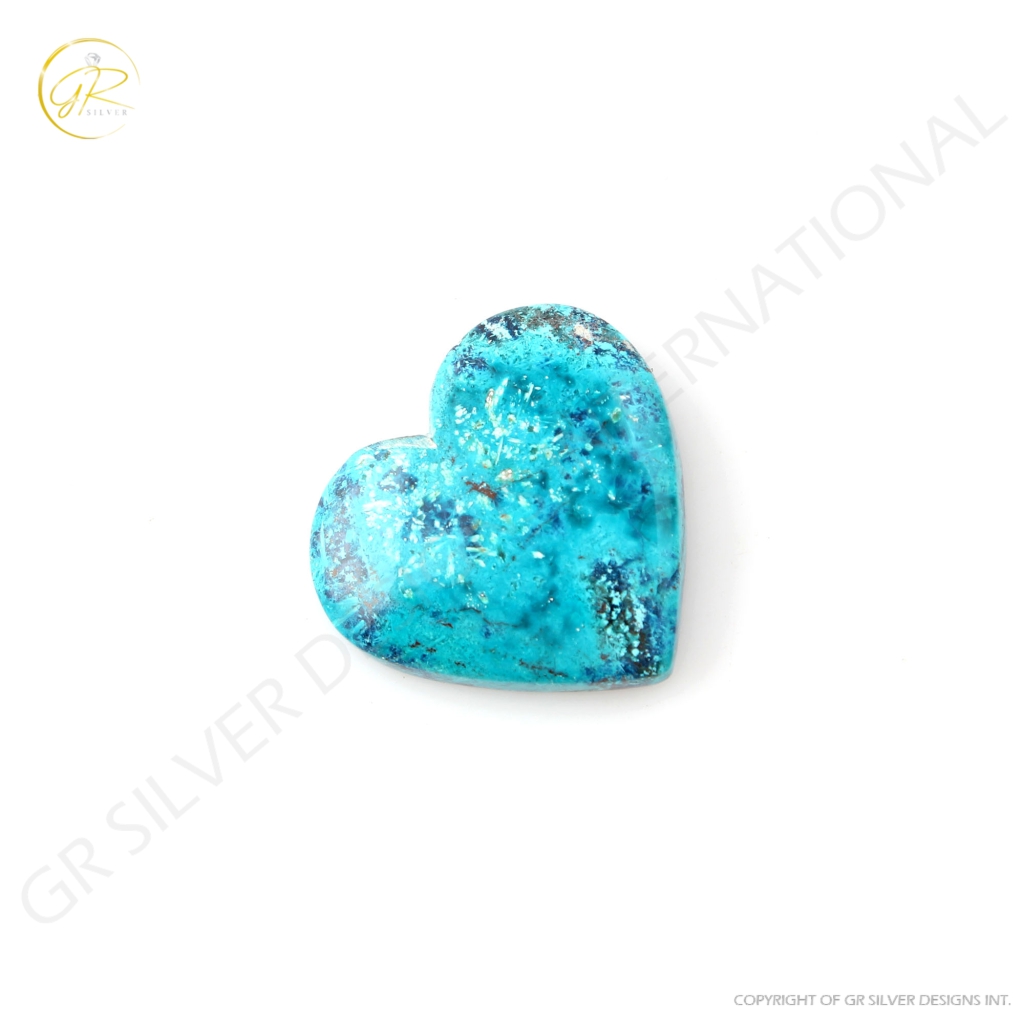 Natural Shattuckite Chrysocolla Gemstone, 29.85ct Chrysocolla Gemstone