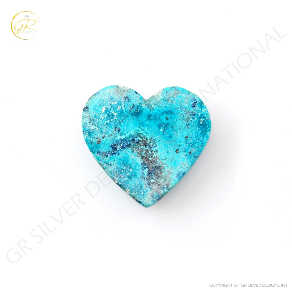 Natural Shattuckite Chrysocolla Gemstone, 29.85ct Chrysocolla Gemstone